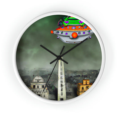 "Conundrum in the Ruins" - The Alien Wall Clock