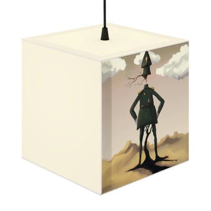 "Courage Against Despair: A Soldier's Triumph" - The Alien Light Cube Lamp