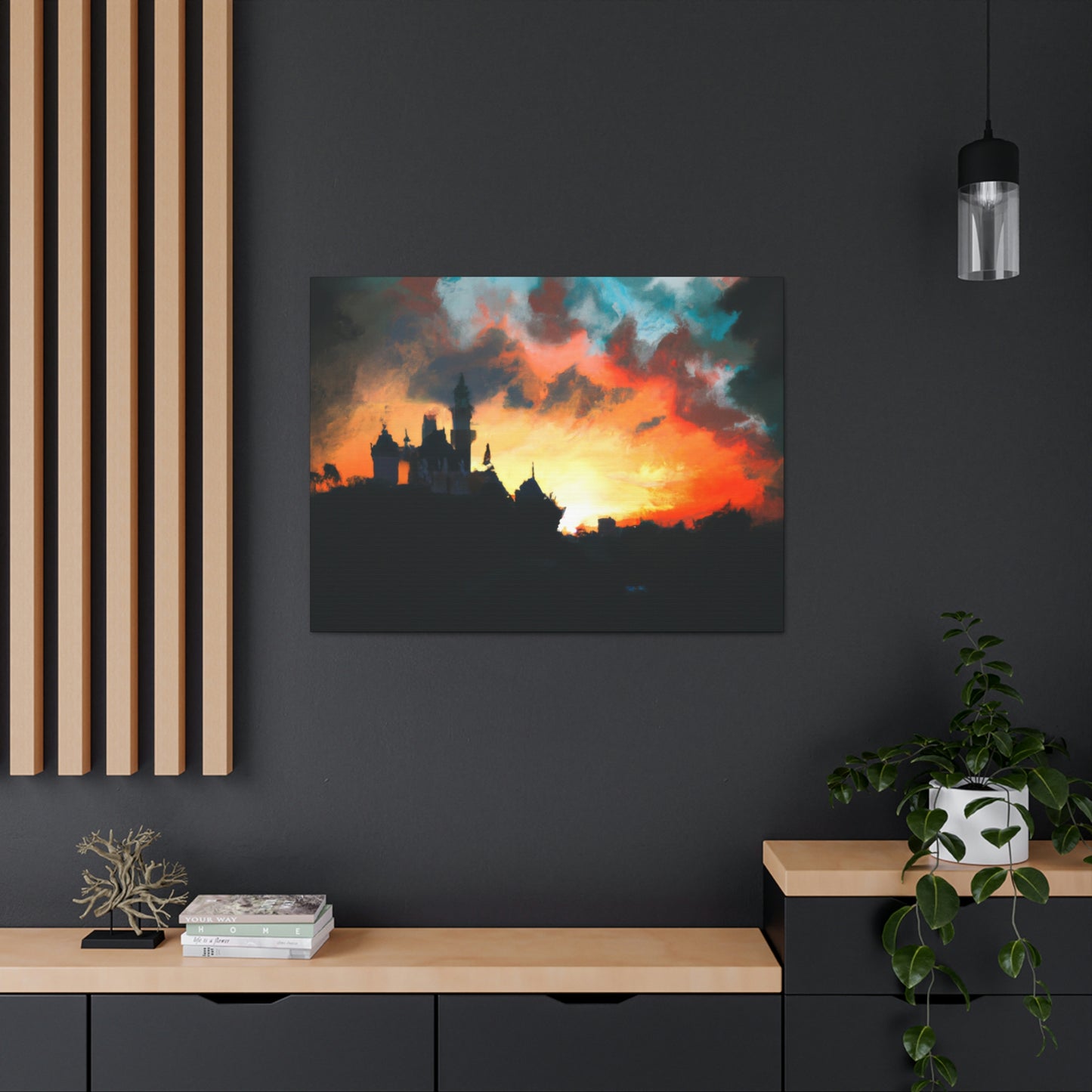 "Serene Sunset at Disneyland" - The Alien Canva