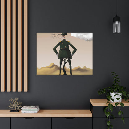 "Courage Against Despair: A Soldier's Triumph" - The Alien Canva