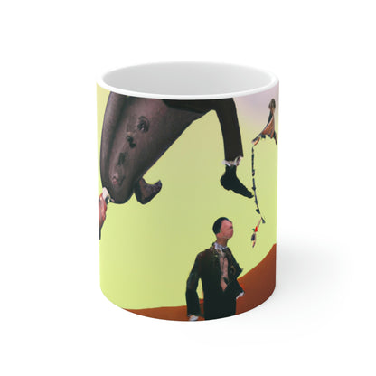 "Lost in the Millennial Maze: A Journey to Self-Discovery" - The Alien Ceramic Mug 11 oz