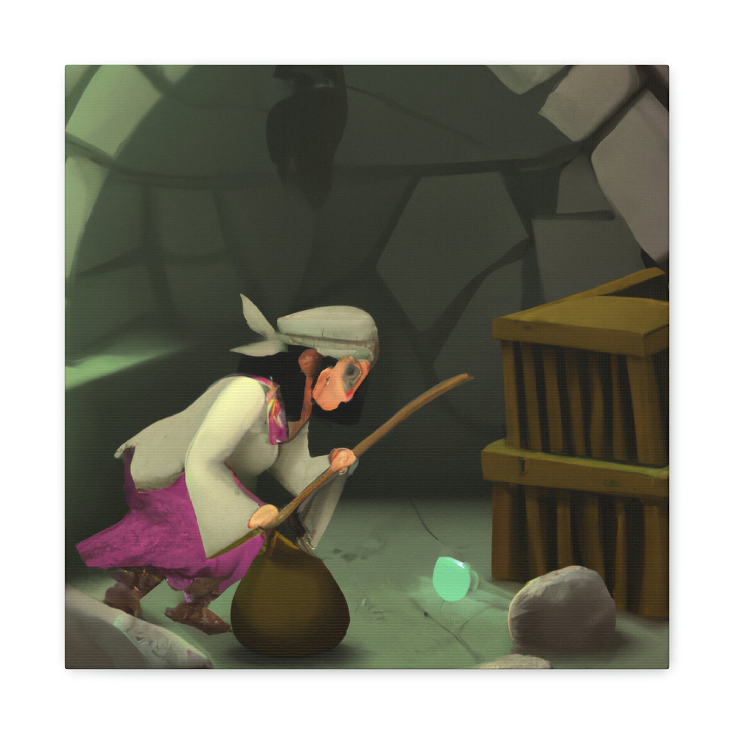 "The Witch's Hunt for Lost Riches in a Stone Fortress" - The Alien Canva