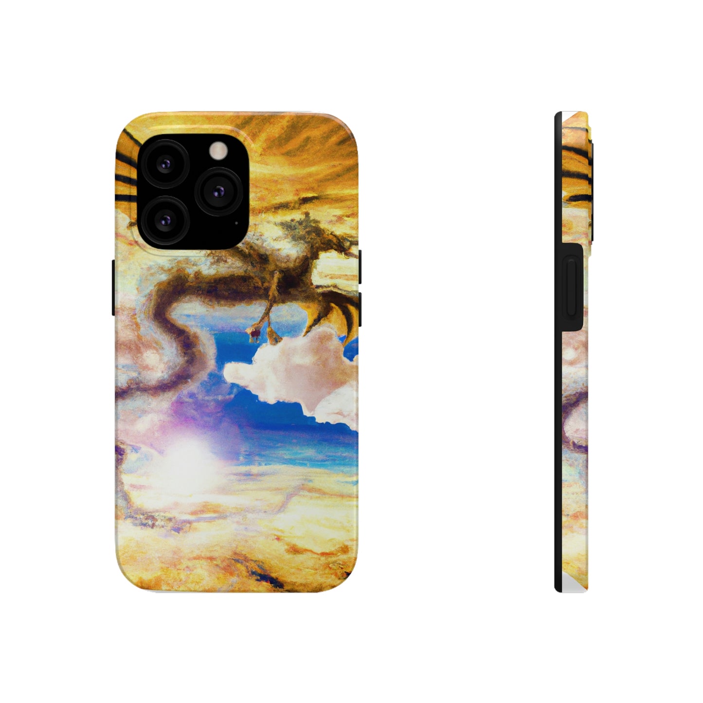 "A Heavenly Blaze with a Mystic Dragon" - The Alien Tough Phone Cases