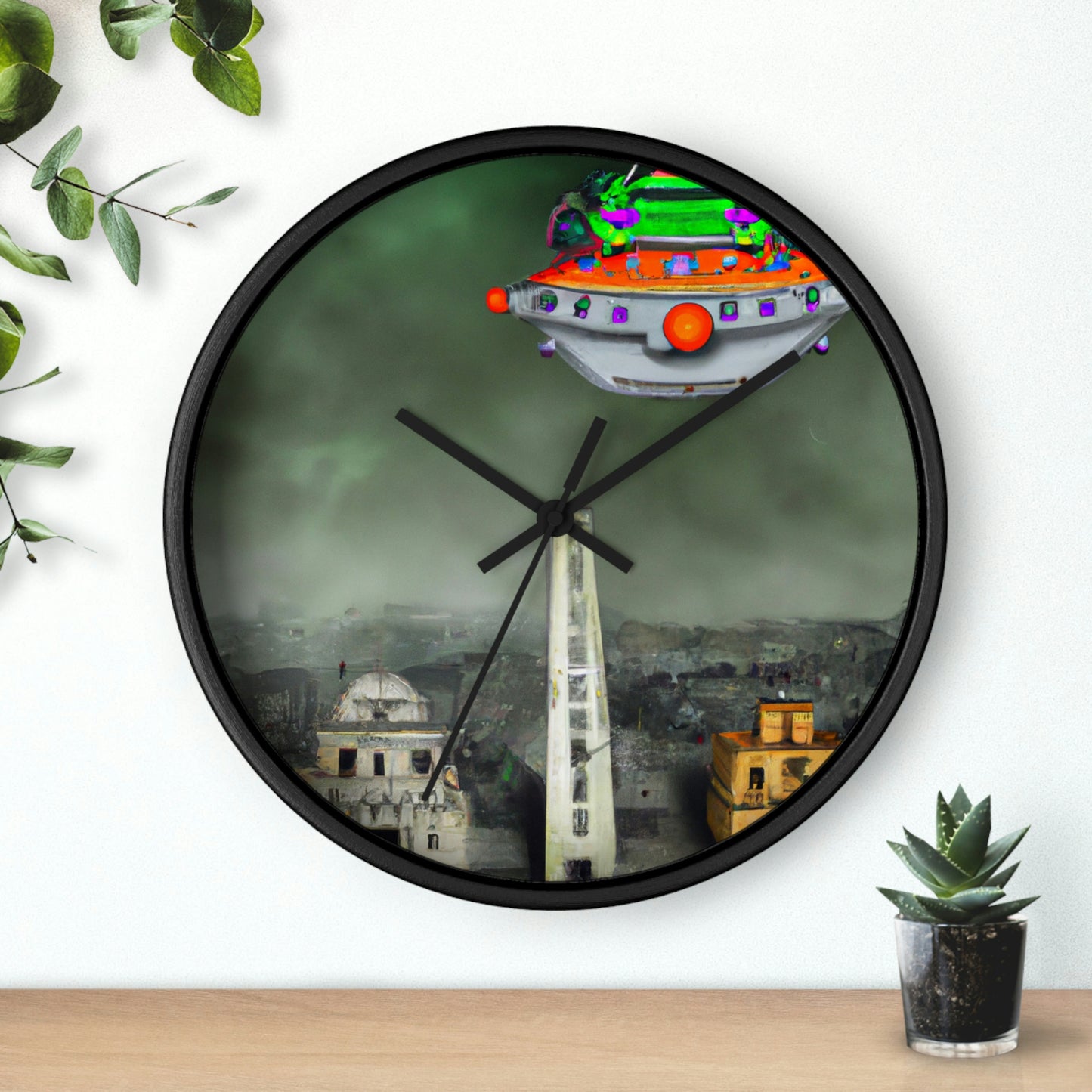 "Acertijo en las ruinas" - El reloj de pared alienígena