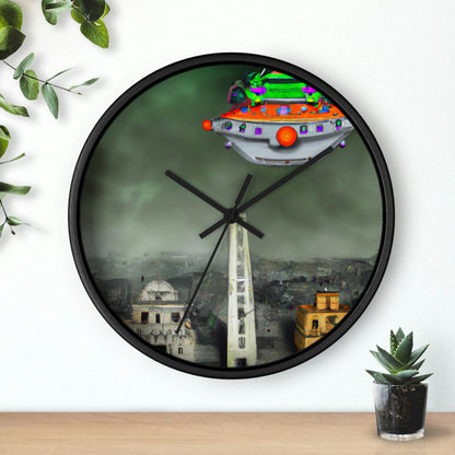 "Conundrum in the Ruins" - The Alien Wall Clock