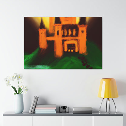 "Mysterious Castle Painting" - The Alien Canva