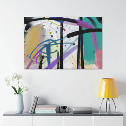 "Abstract Reflections: Battling My Difficult Situation" - Canvas