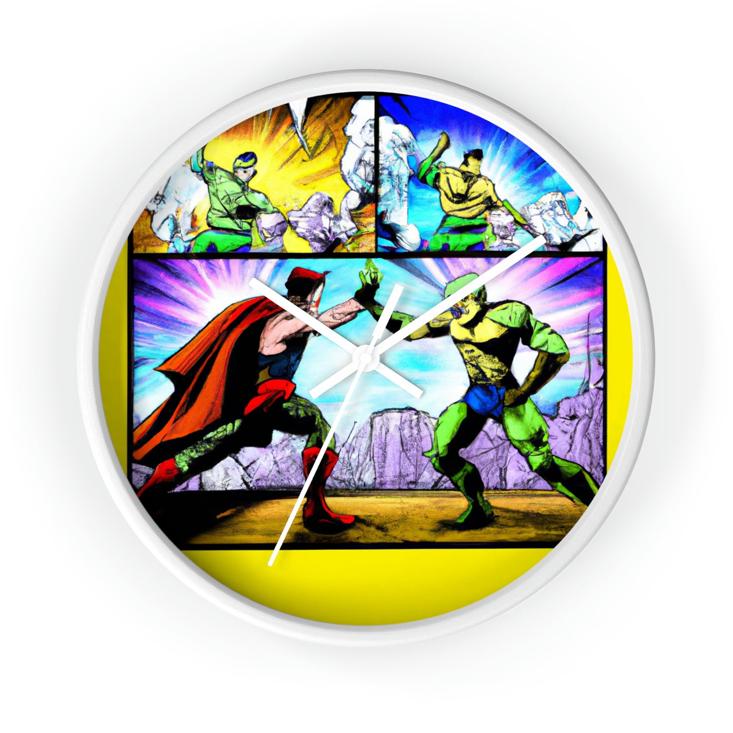 Superhero Showdown! - The Alien Wall Clock