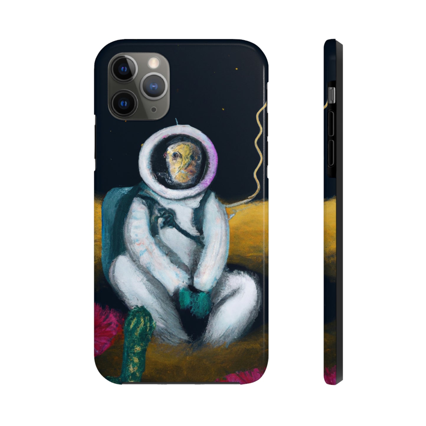 "Allein im Dunkeln: Das Überleben eines einsamen Astronauten" - Die Alien Tough Phone Cases