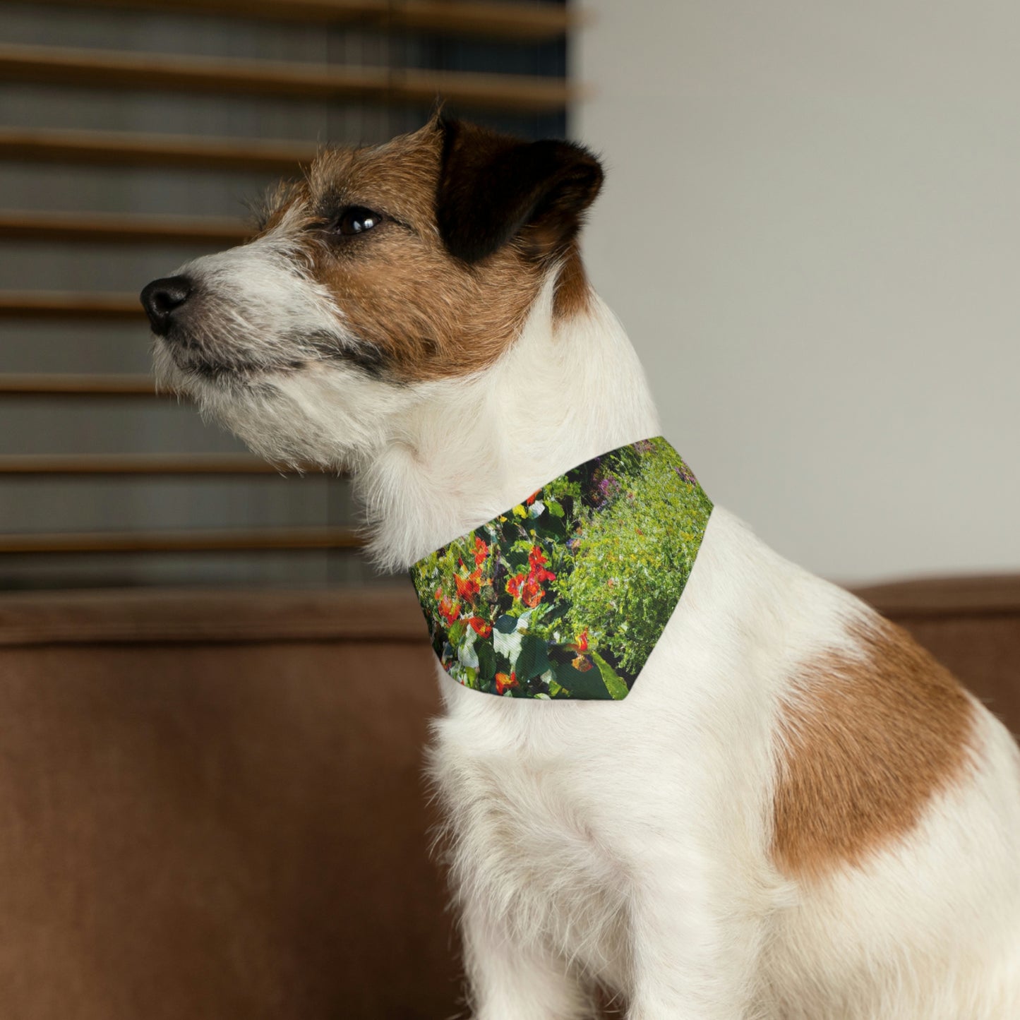 "Garden of Colorful Radiance" - The Alien Pet Bandana Collar