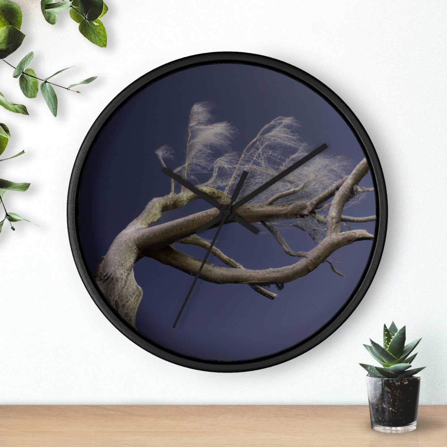 "Starry Winter Night" - The Alien Wall Clock