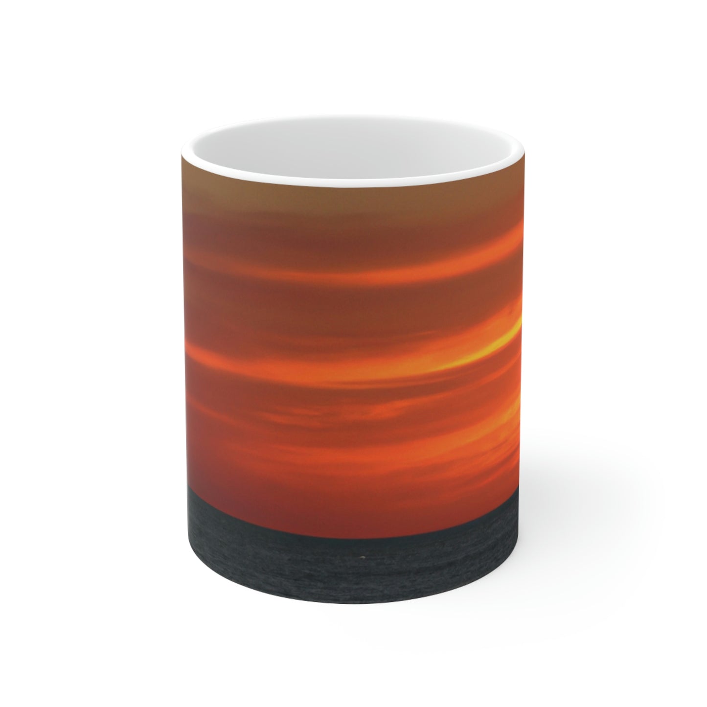 "Serene Sails: A Peaceful Sunset" - The Alien Ceramic Mug 11 oz