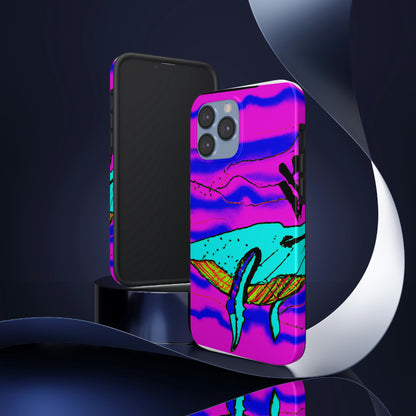 "Glow of the Neon Sea" - The Alien Tough Phone Cases