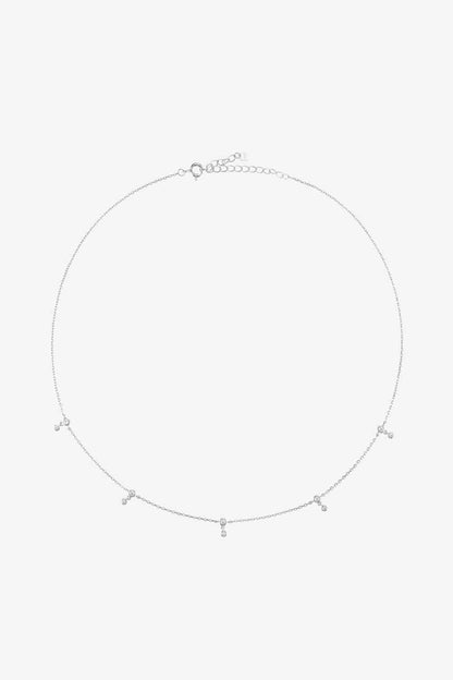 Halskette aus 925er Sterlingsilber mit Zirkon