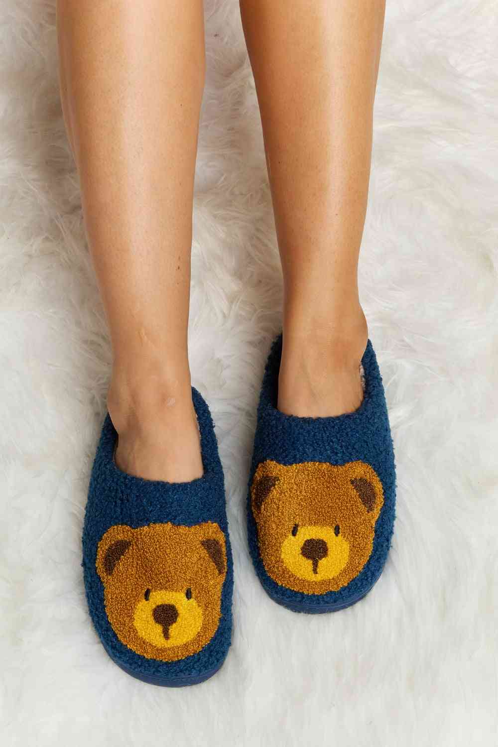 Plüsch-Slipper mit Melody-Teddybär-Print