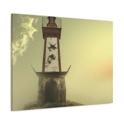 "Faro fantasmal en la niebla" - The Alien Canva