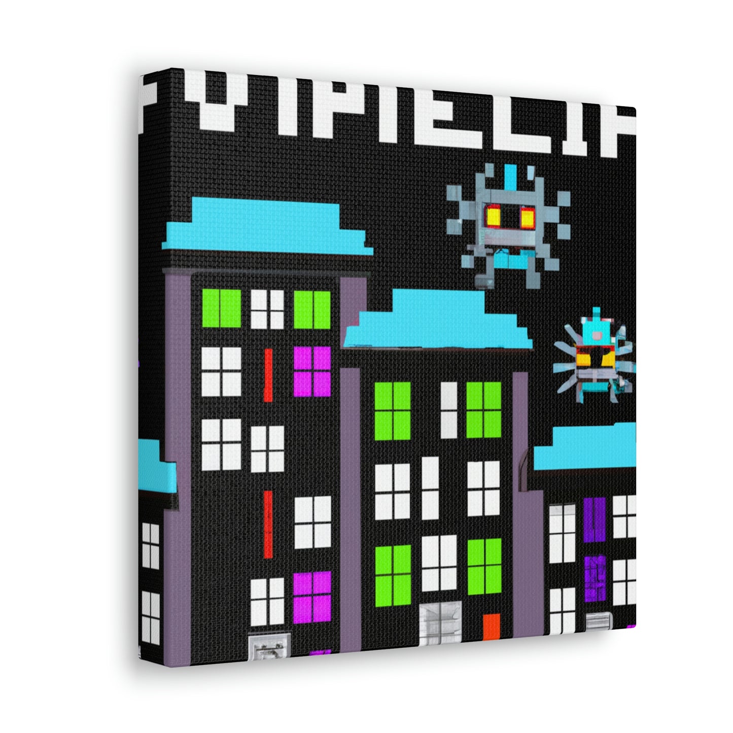 "City Defenders: Creative Space Invaders" - The Alien Canva