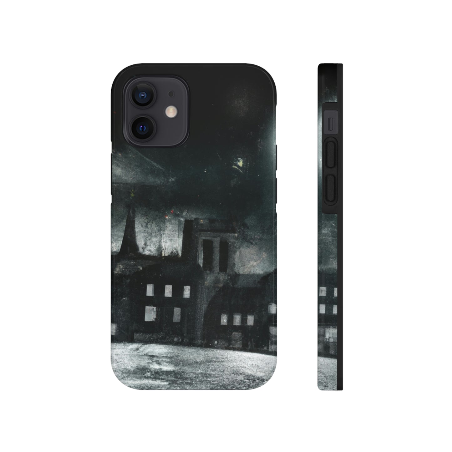 "Nocturno luminoso: una ciudad iluminada por la luz de la luna" - The Alien Tough Phone Cases