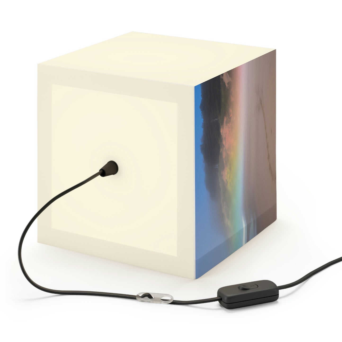 "A Painted Reflection of Solitude" - The Alien Light Cube Lamp