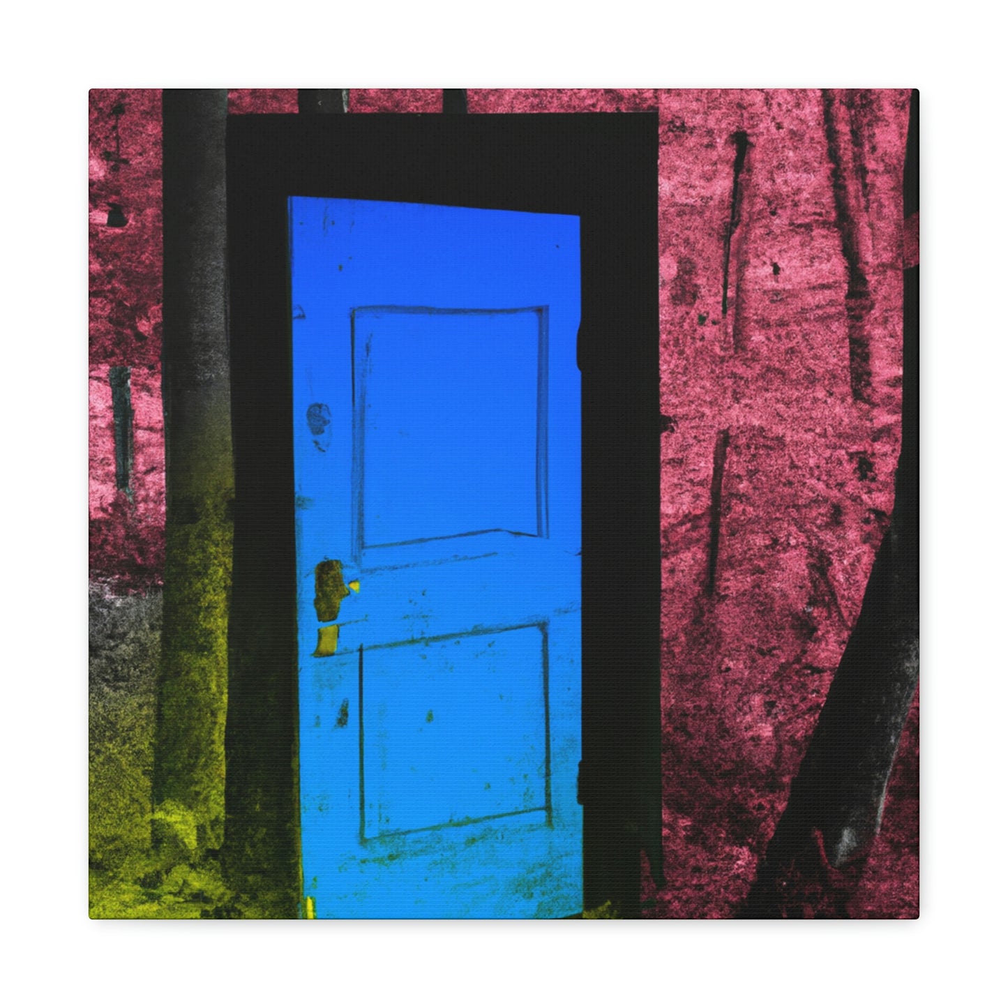 The Enigmatic Door of the Forest - The Alien Canva
