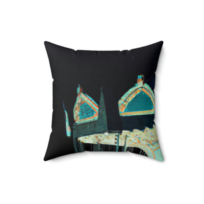 "A Lonesome Carousel Under Shining Stars" - The Alien Square Pillow