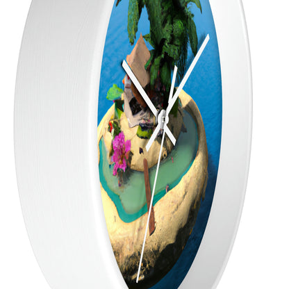 "Island Paradise in the Sky" - The Alien Wall Clock