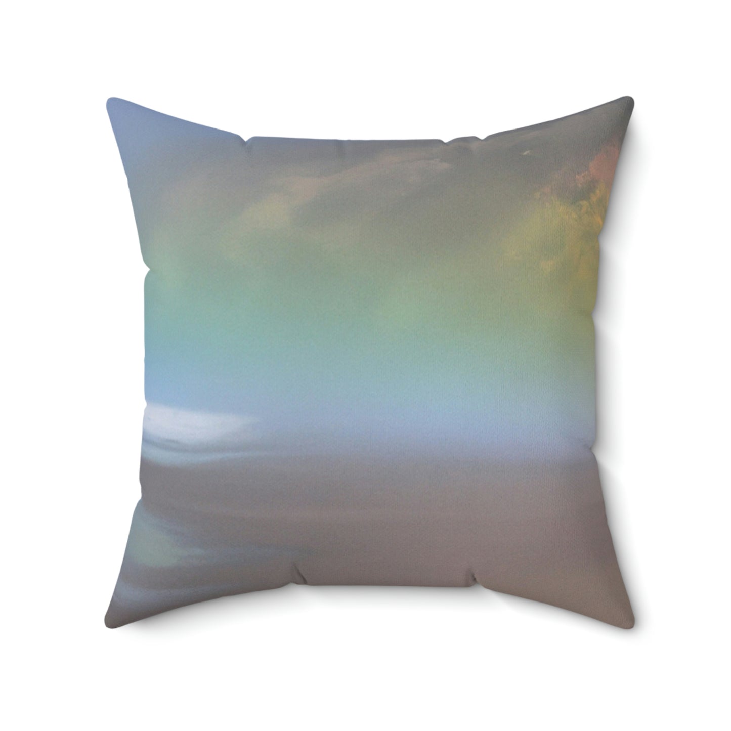 "A Painted Reflection of Solitude" - The Alien Square Pillow