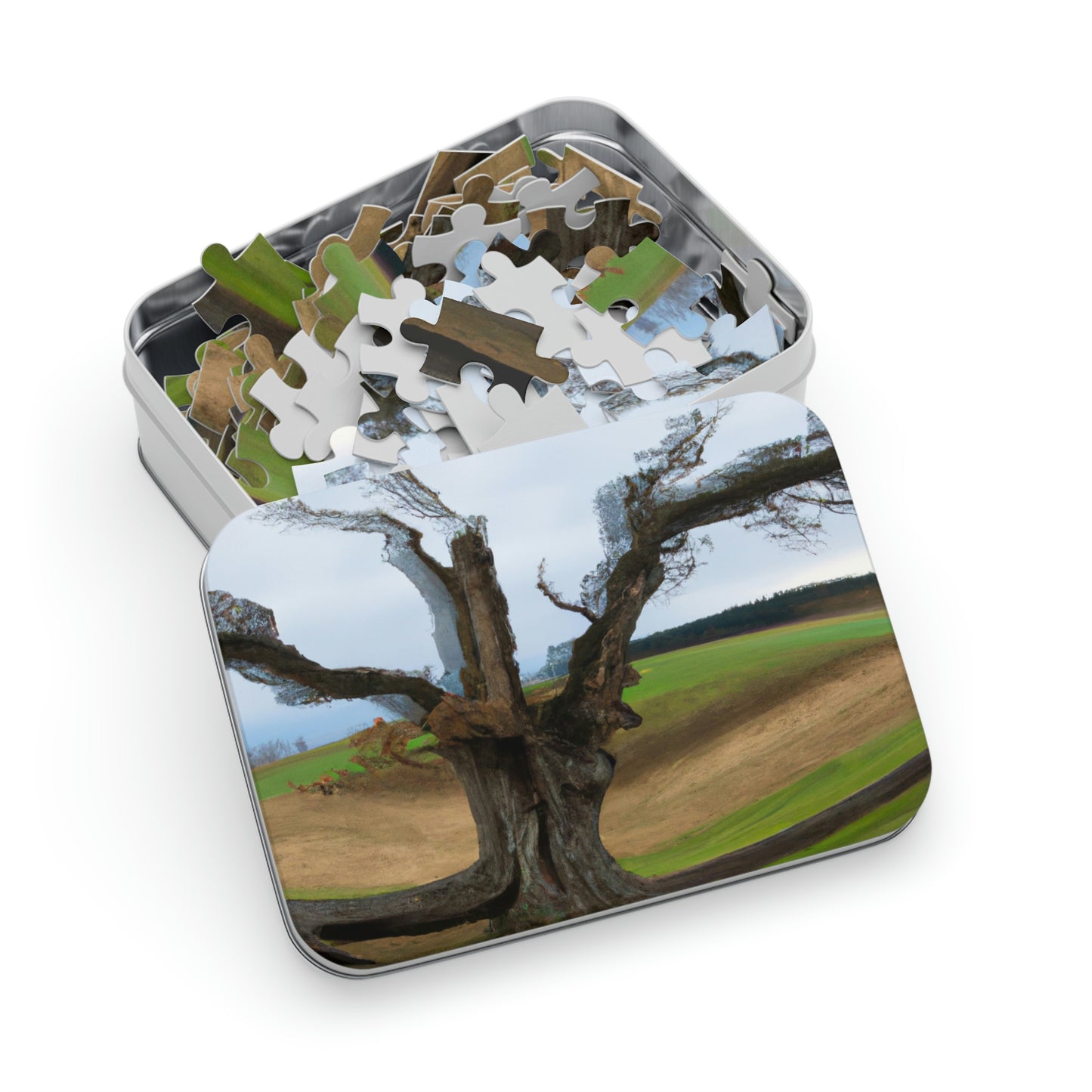 "A Shadow in the Meadow: The Last Standing Tree" - The Alien Jigsaw Puzzle