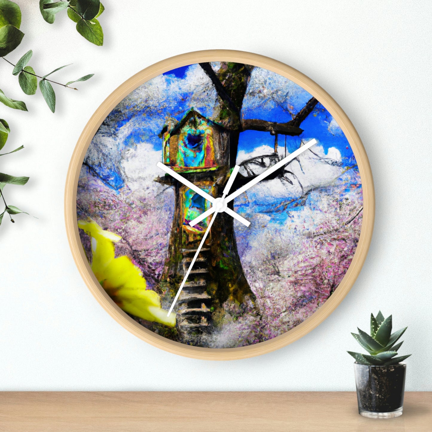 "Forgotten Secrets of the Springtime Forest" - The Alien Wall Clock