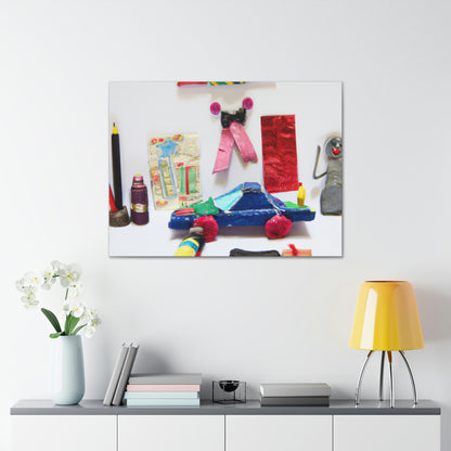 "My Favorite Childhood Memories Sculpture" - Canvas