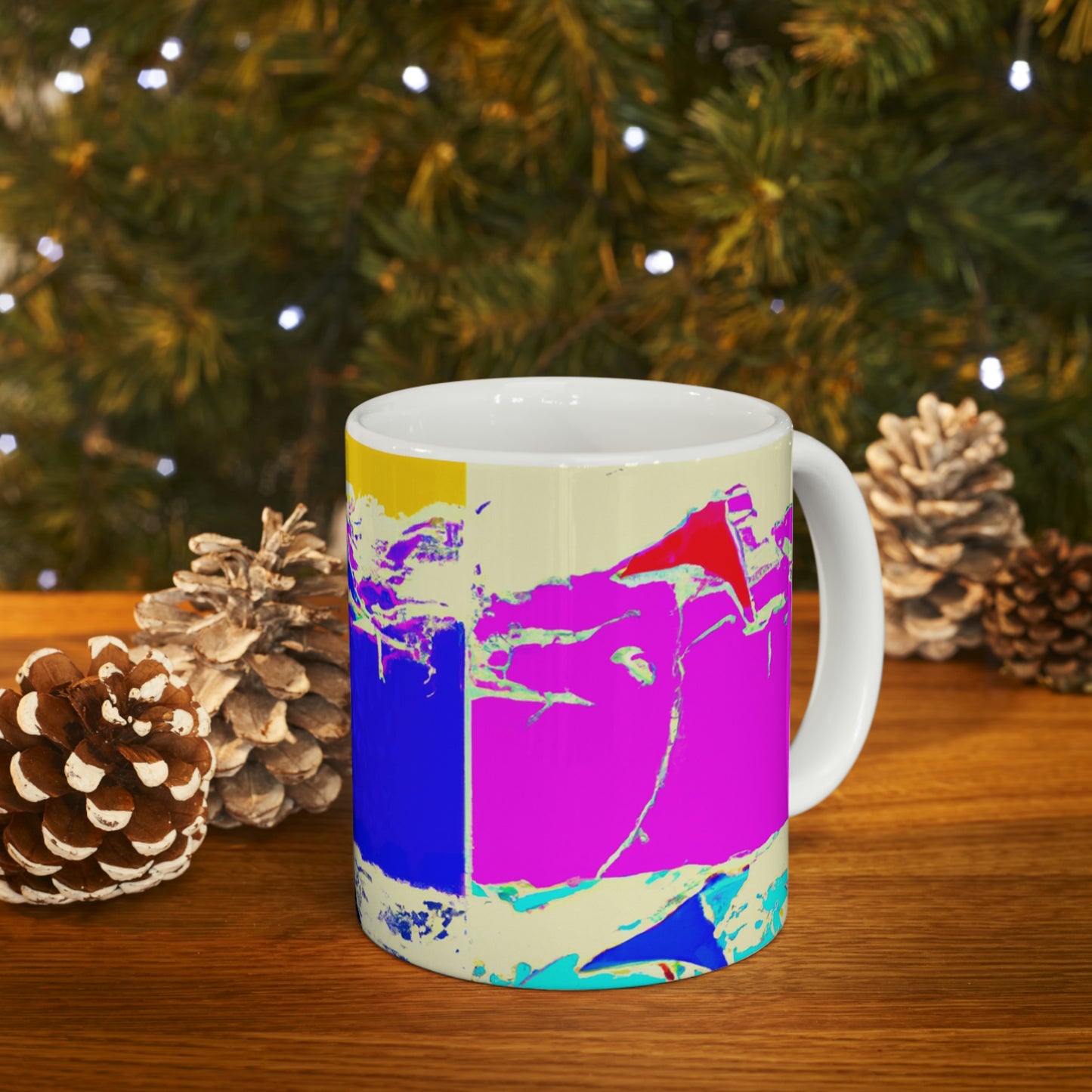 "Kites Aflutter in the Vibrant Sky" - The Alien Ceramic Mug 11 oz