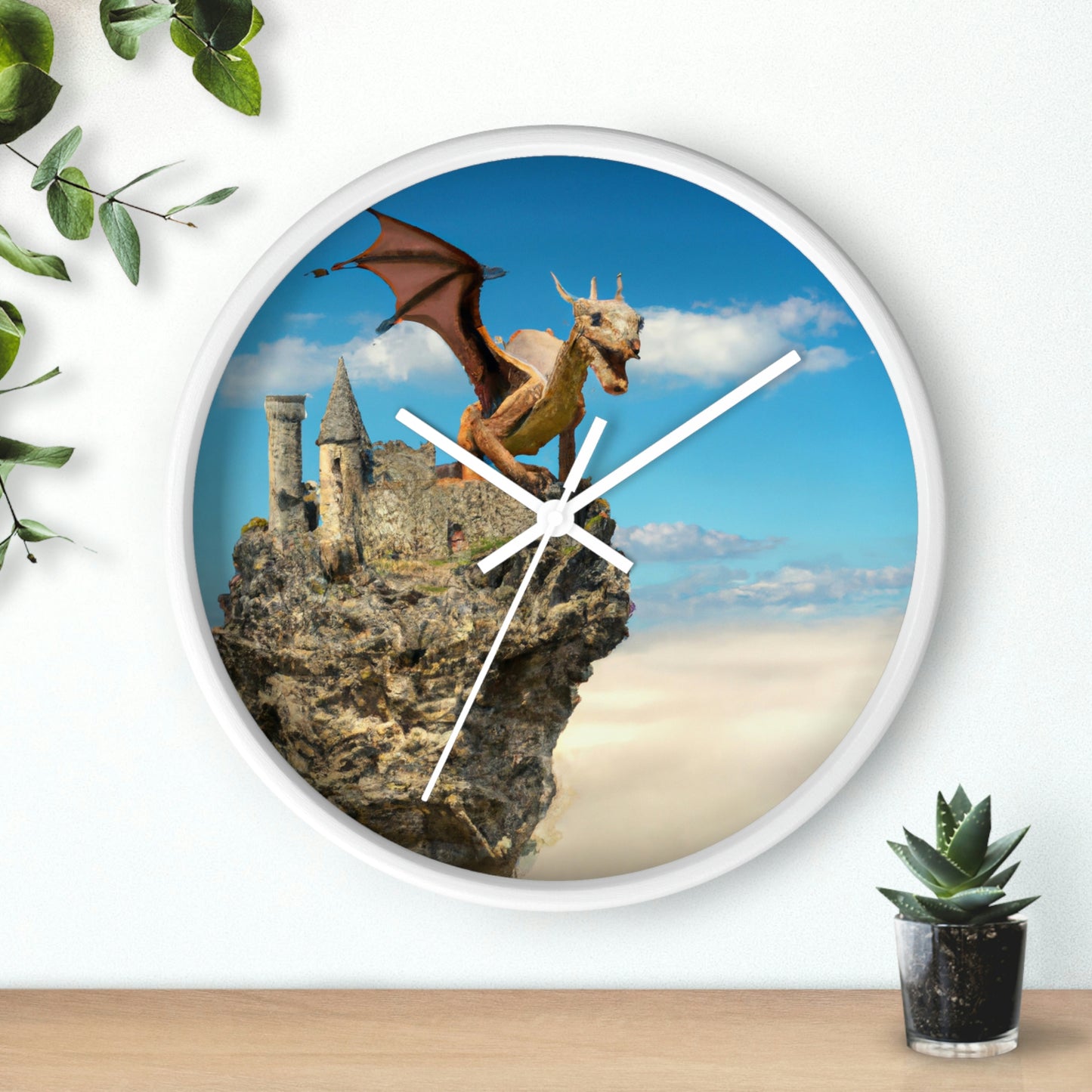 "Trono del dragón de los antiguos" - El reloj de pared alienígena