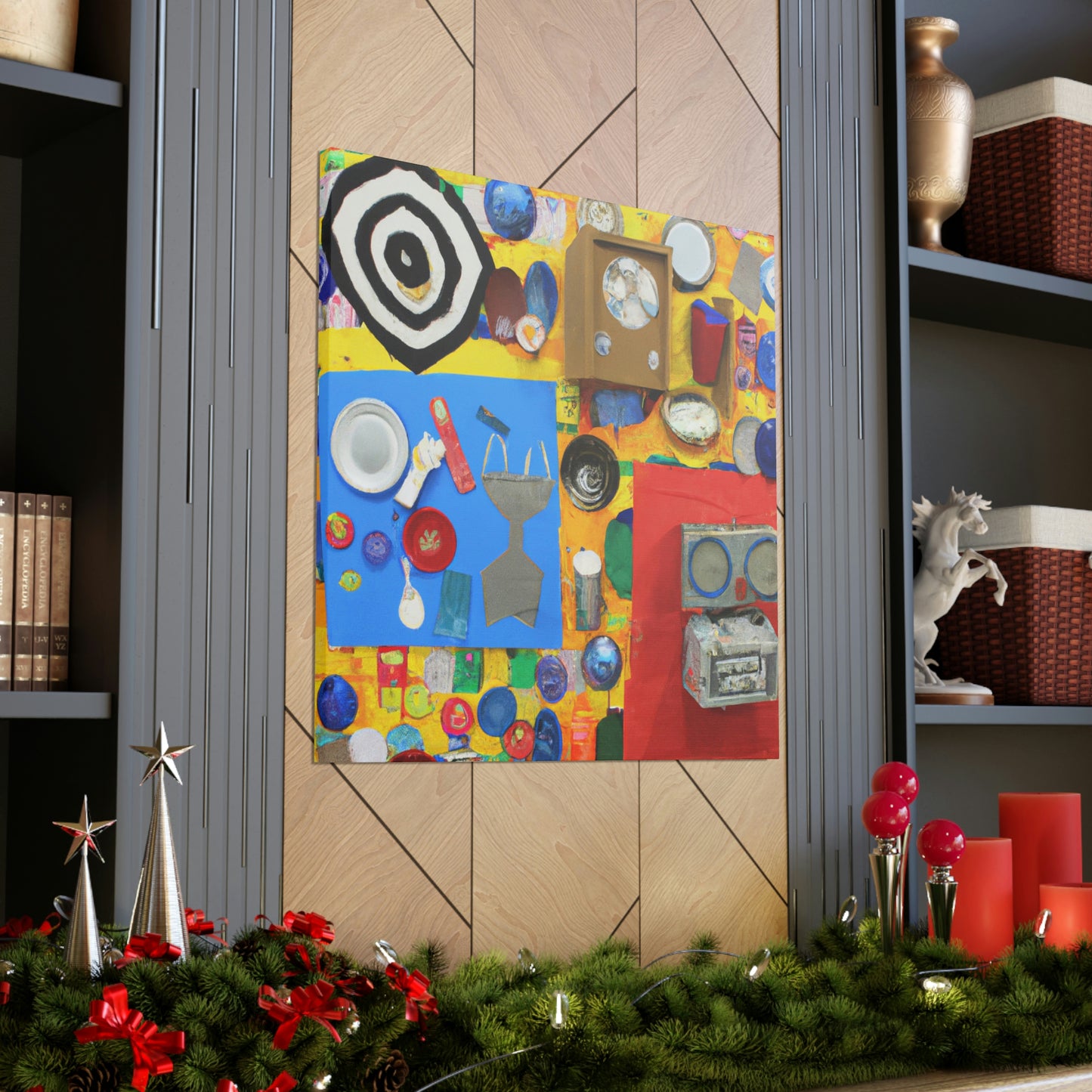 "Upcycling Art: A Thrift Store 3D Mural" - The Alien Canva.