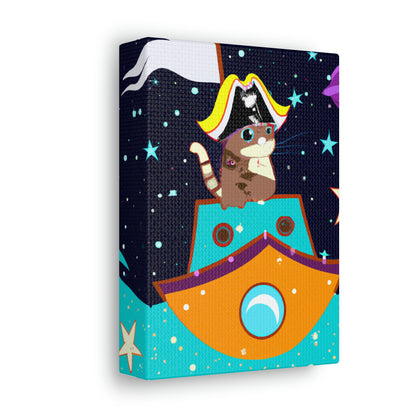 The Intergalactic Feline Pirate - The Alien Canva