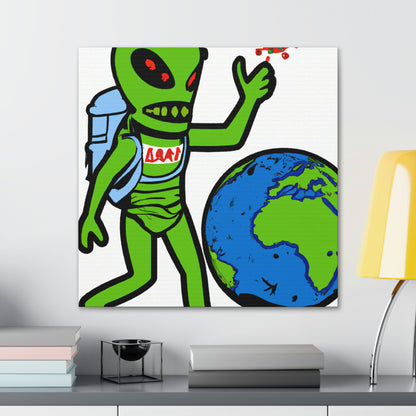 "Armageddon: Alien Exterminators vs. Earth's Doom" - The Alien Canva