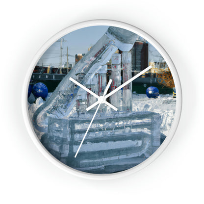 "Frozen Melodies: Crafting Music with Ice" - The Alien Wall Clock