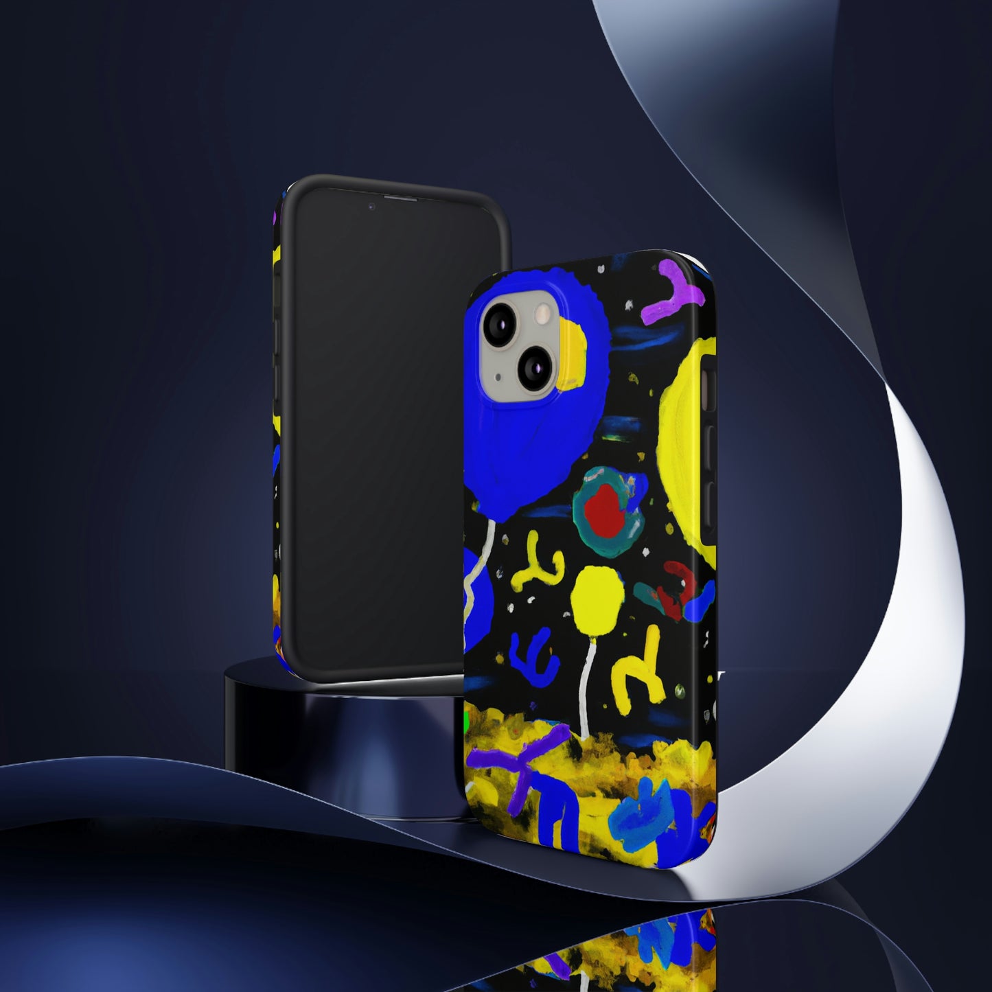 "A Starry Night Rainbow" - Die Alien Tough Phone Cases