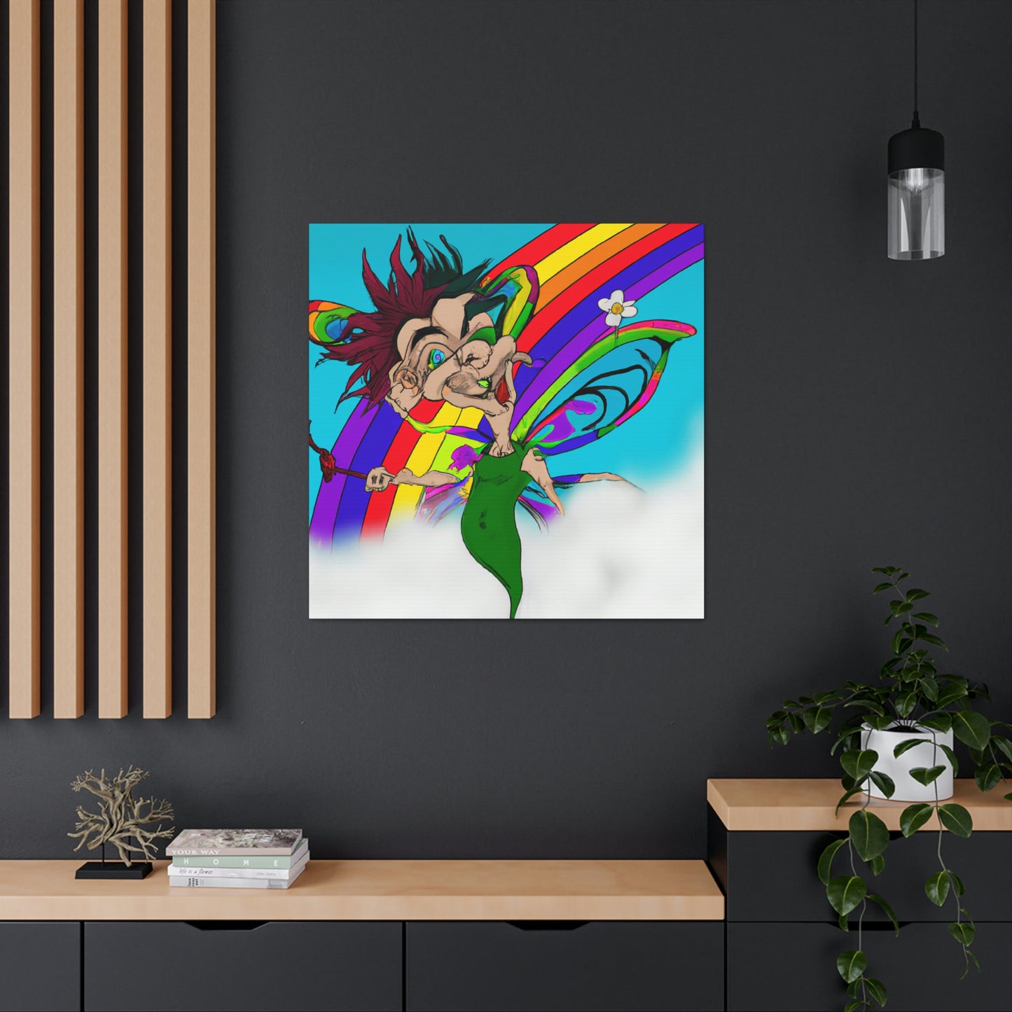 Rainbow Mischief Fairy - The Alien Canva