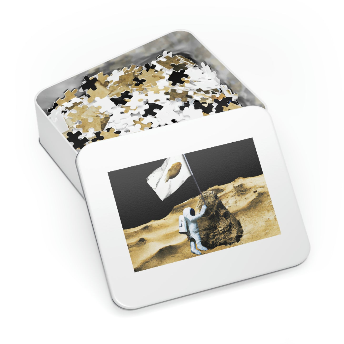 "Claiming Space: The Astronaut's Asteroid Flag Planting" - The Alien Jigsaw Puzzle