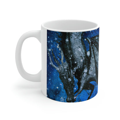 "Frosted Moonlight Dragon" - Der Alien-Keramikbecher 11 oz