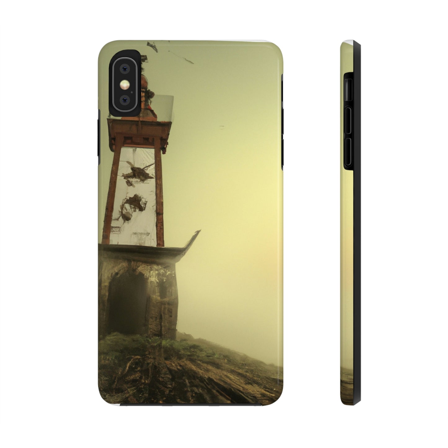 "Gespenstisches Leuchtfeuer im Nebel" - Die Alien Tough Phone Cases