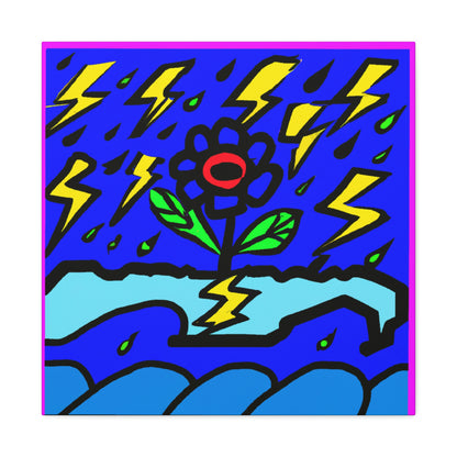 "Una flor audaz en medio de la tormenta" - The Alien Canva