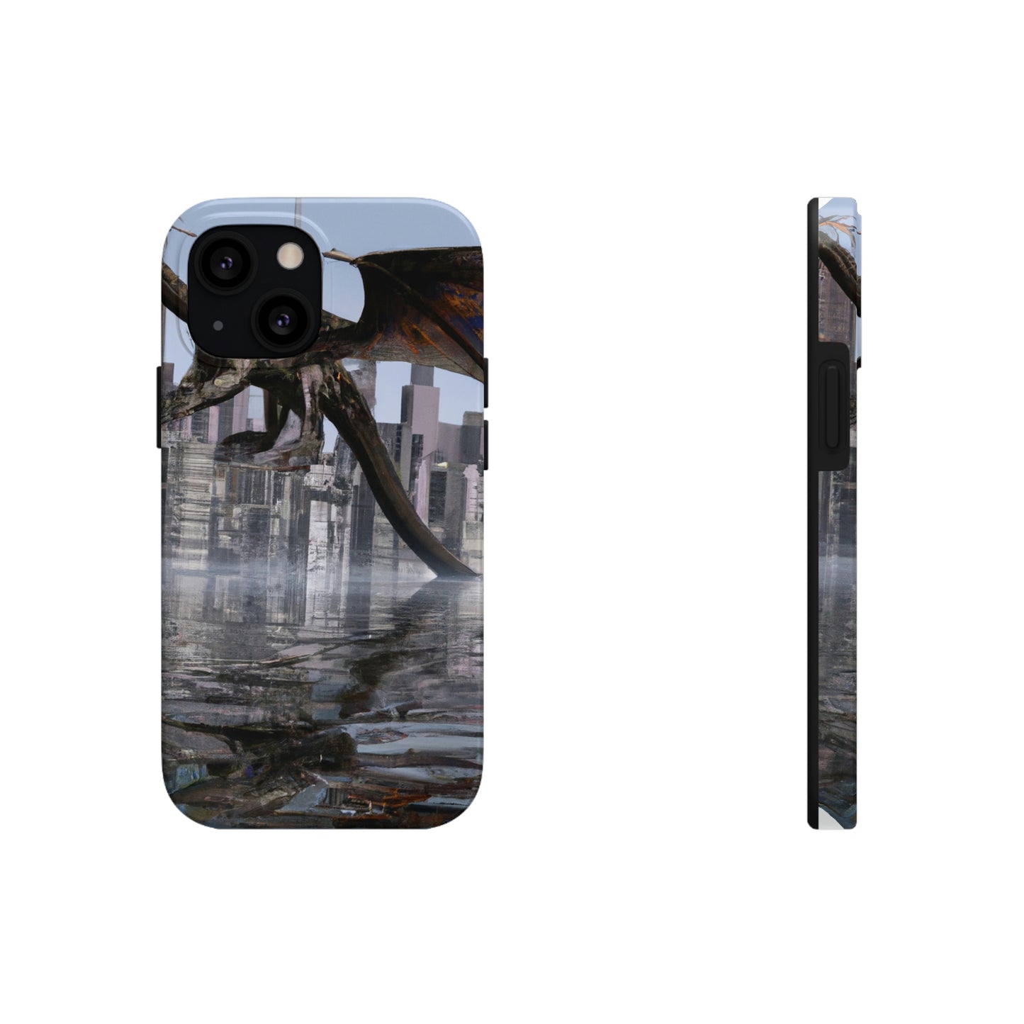 "Ascending the Deluge: A Dragon's Soaring Journey." - The Alien Tough Phone Cases