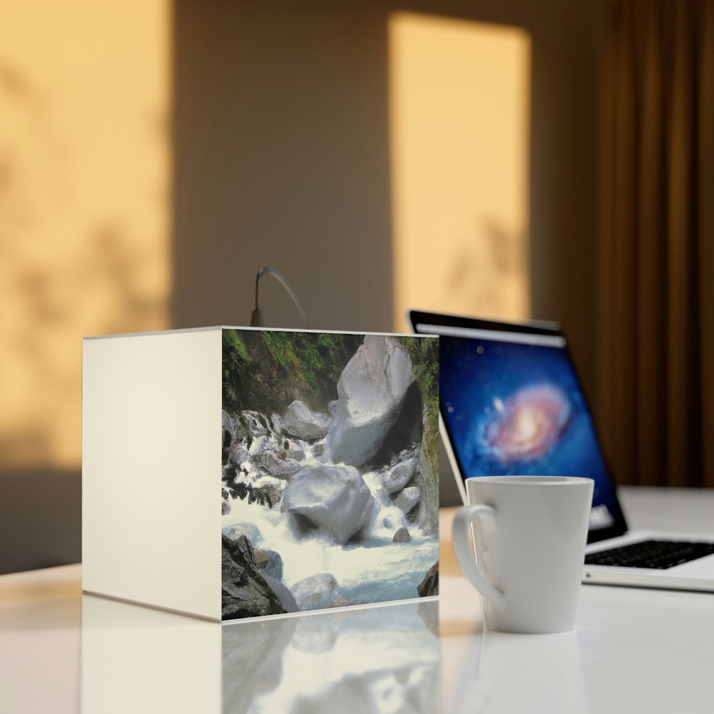 "Canyon Chaos: The Rockslide Race" - The Alien Light Cube Lamp