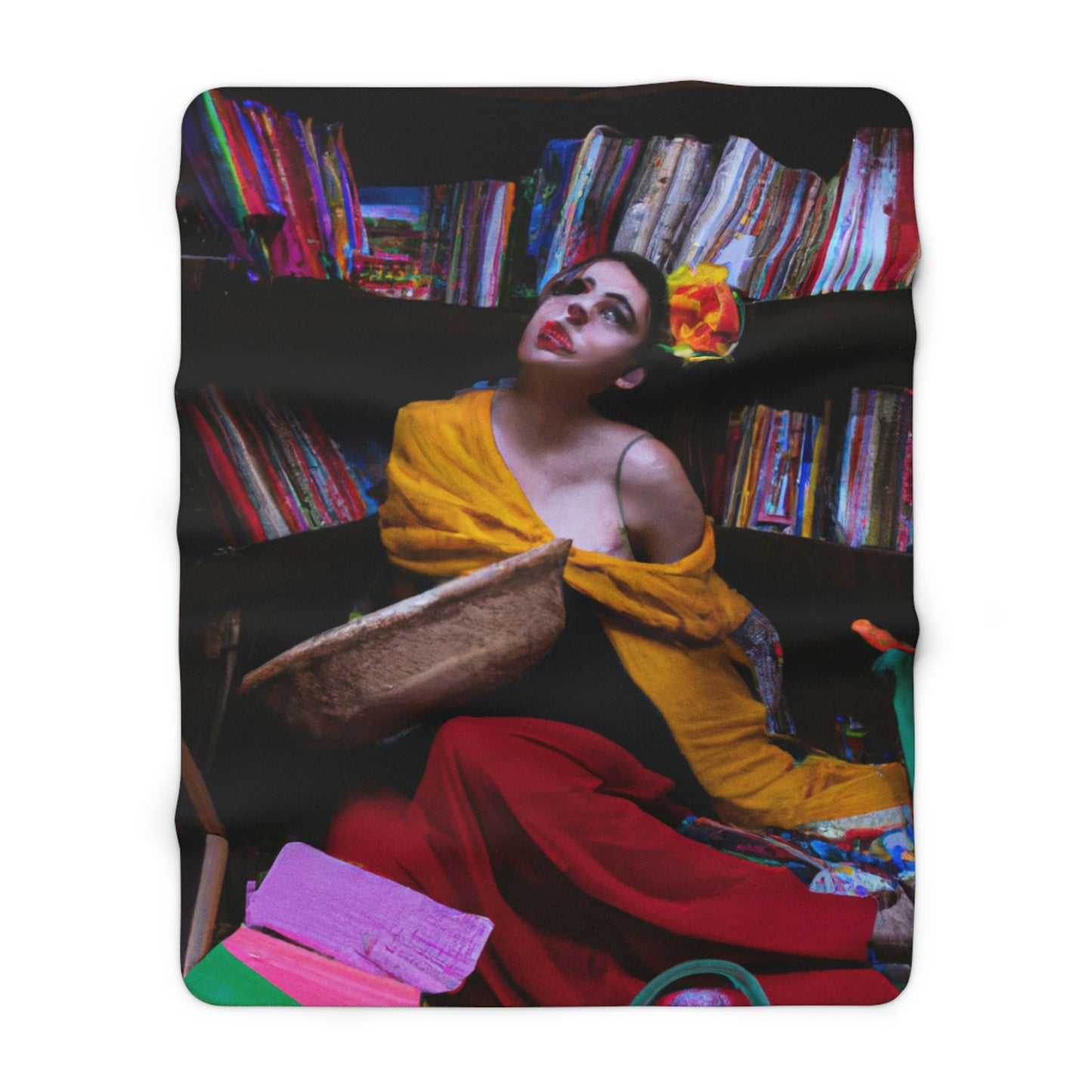 The Lost Library of the Magisters' Attic. - The Alien Sherpa Fleece Blanket