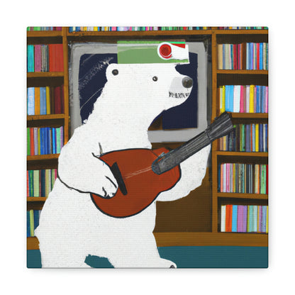 "Der Banjo-Bär der Bibliothek" - The Alien Canva