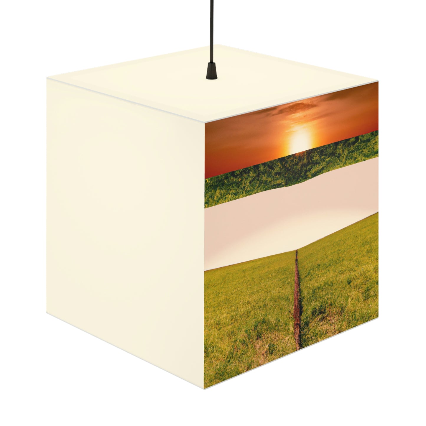 "Golden Horizon at Dusk" - The Alien Light Cube Lamp