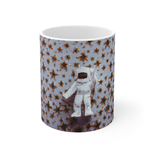 "Un pequeño aventurero entre estrellas gigantes" - Taza de cerámica The Alien 11 oz