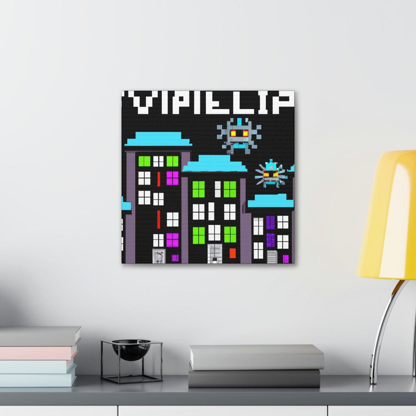 "City Defenders: Creative Space Invaders" - The Alien Canva