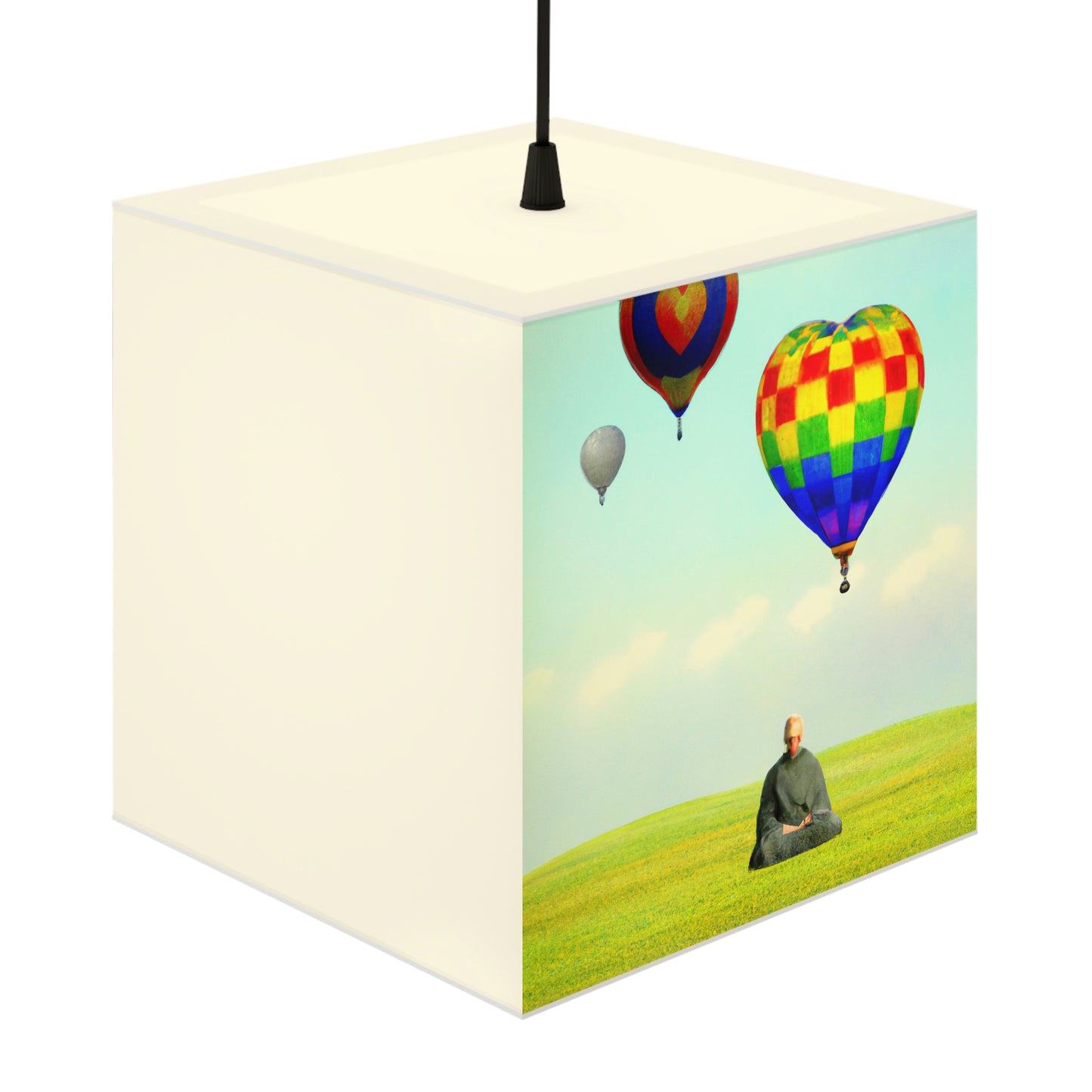 "Finding Stillness in the Sky" - Die Alien Light Cube Lampe